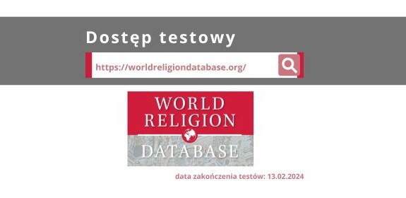 Biblioteka Uniwersytecka im. Jerzego Giedroycia zaprasza do testowania bazy The World Religion Database (WRD)