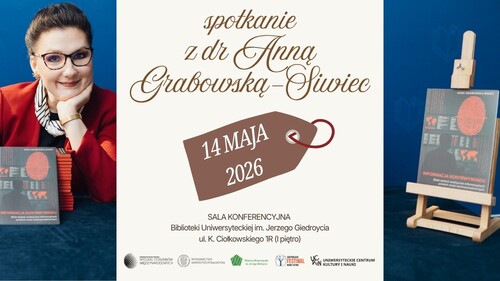 Spotkanie autorskie z dr Anną Grabowską-Siwiec