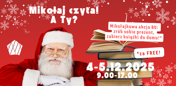 Mikołaj czyta, a Ty? Mikołajkowa akcja książkowa BU