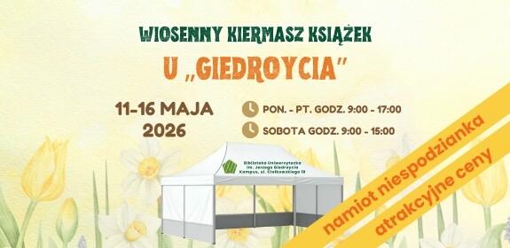 Kolejna odsłona wiosennego kiermaszu książek "u Giedroycia"