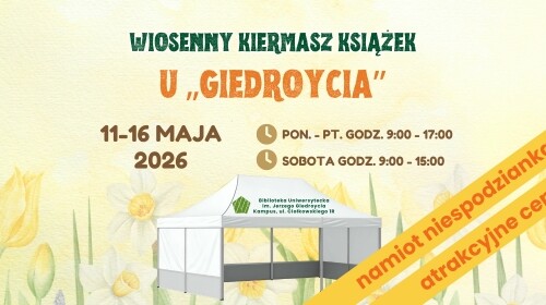 Kolejna odsłona wiosennego kiermaszu książek "u Giedroycia"