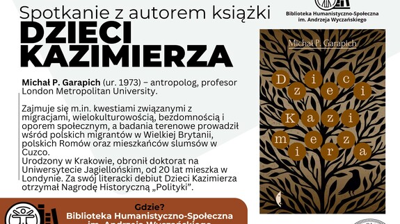 Spotkanie autorskie z Michałem P. Garapichem