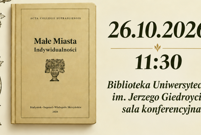 Promocja książki „Małe miasta. Indywidualności”